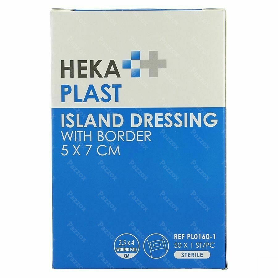 Hekaplast Border Pansement Ile Sterile 5x7cm 50