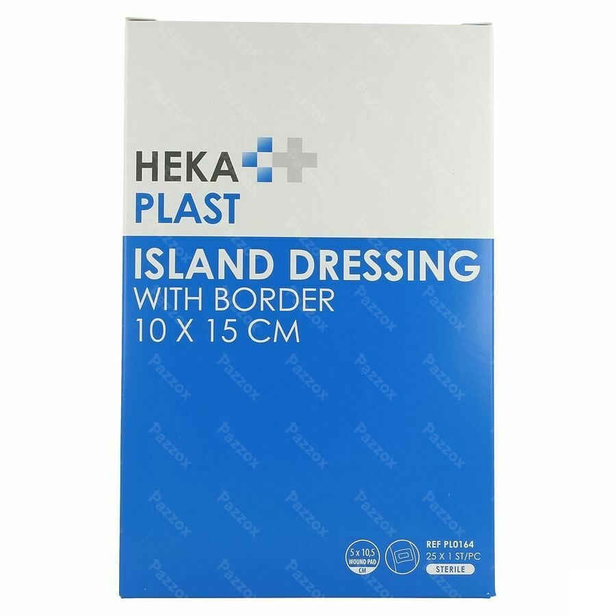 Hekaplast Border Pansement Ile Sterile 10x15cm 25