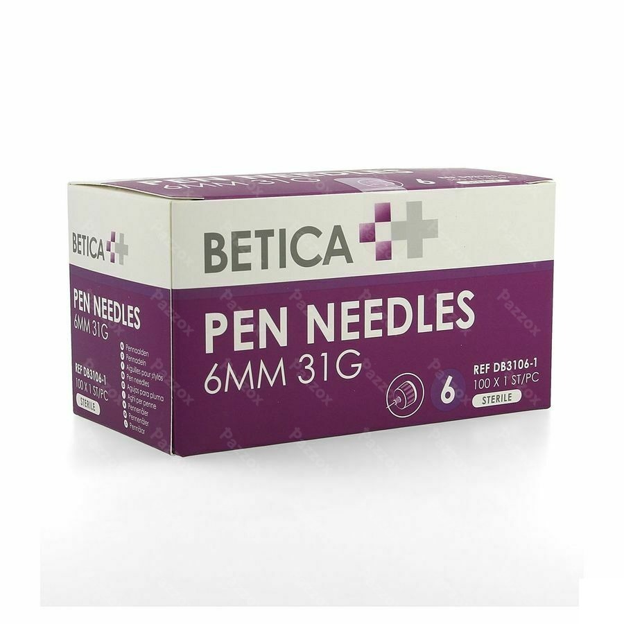 Betica Aiguilles Stylo Inj 6mm 31g 100