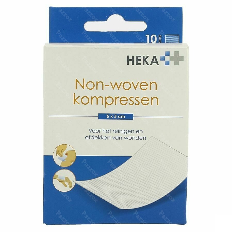 Heka Zom Compresse Non-tis. Sterile 5x5cm 8pl 10