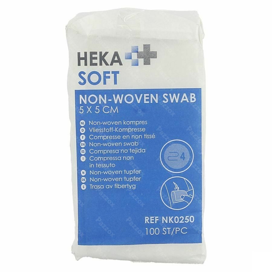 Hekasoft Compresse Non-tis. Vrac 5x5cm 100