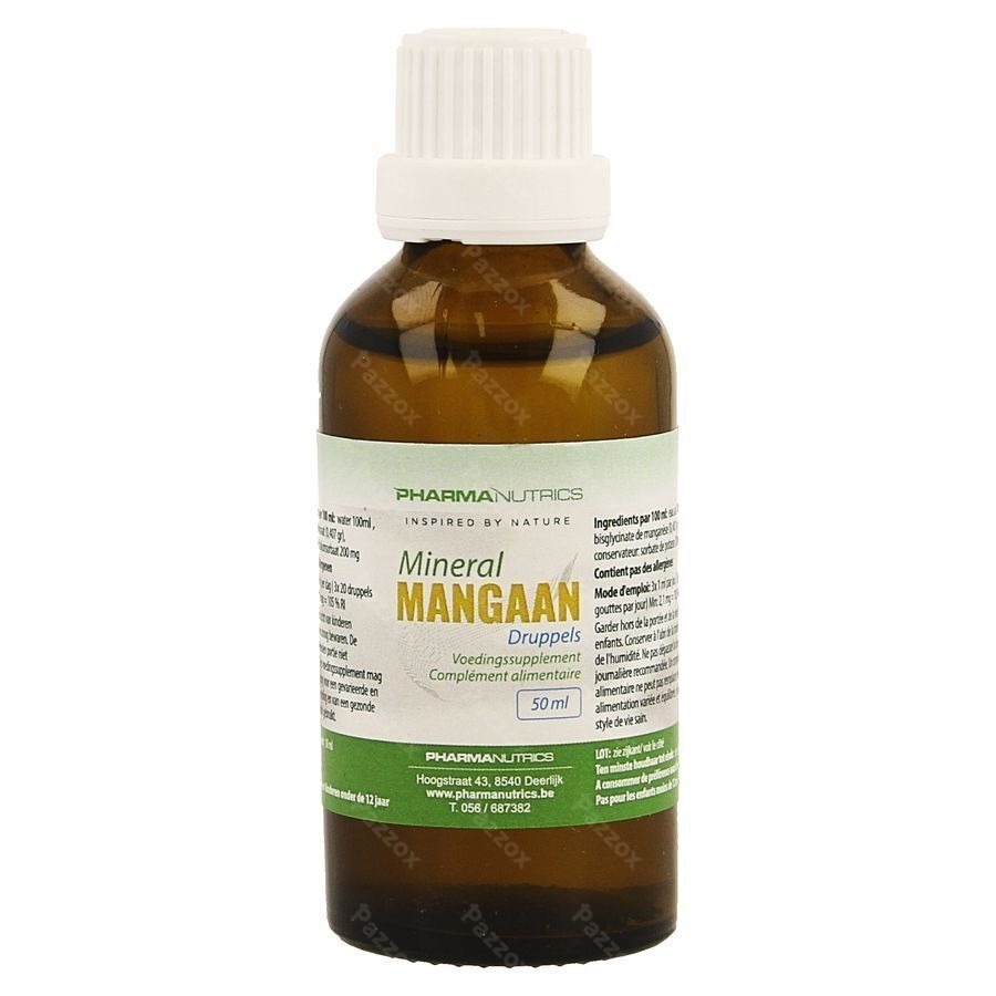 Mangaan Gouttes 50ml Pharmanutrics