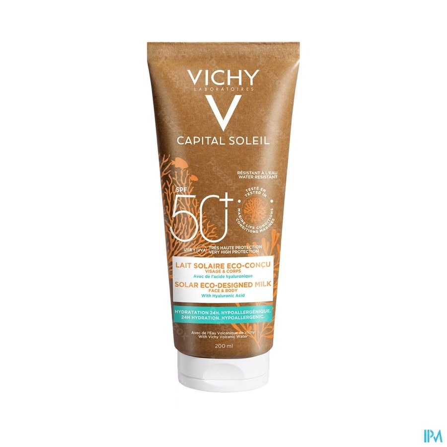 Vichy Capital Soleil Lait Solaire Le Visage Et Le Corps SPF50+ Eco 200ml