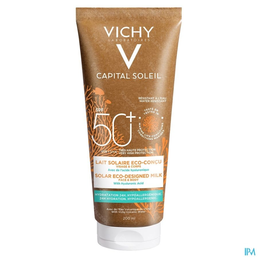 Vichy Capital Soleil Lait Solaire Le Visage Et Le Corps SPF50+ Eco 200ml