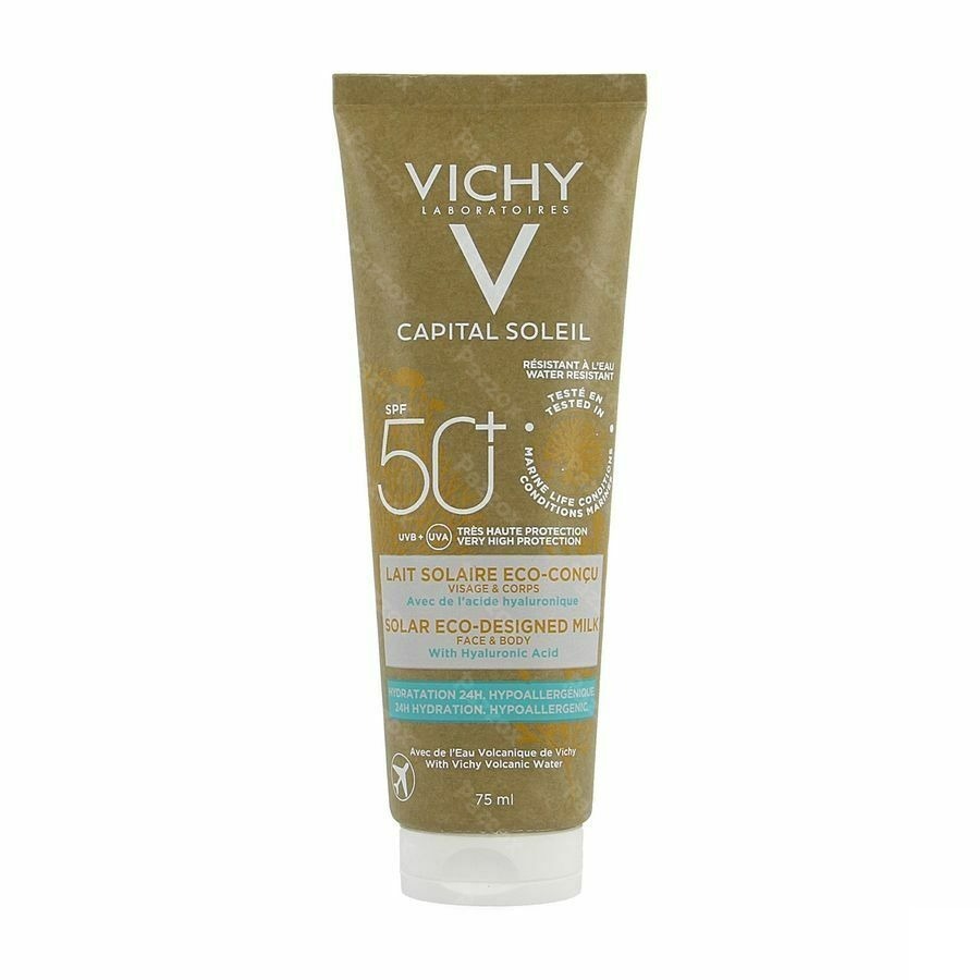 Vichy Capital Soleil Lait Solaire Le Corps Et Le Visage Spf 50 Eco 75ml