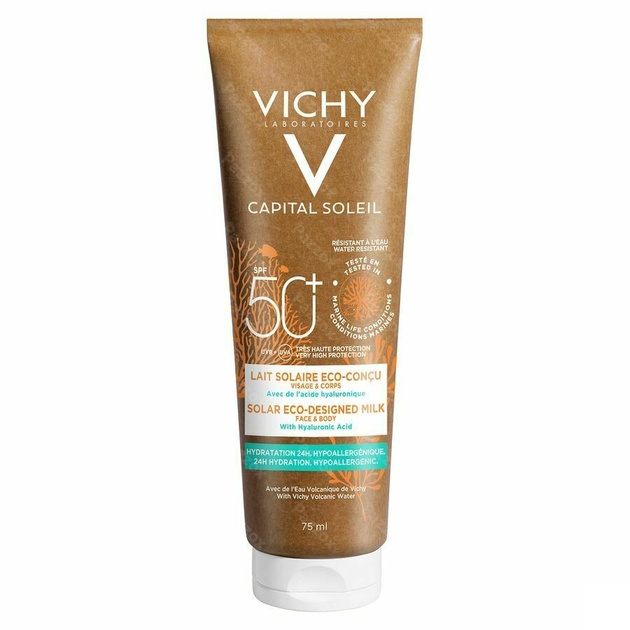 Vichy Capital Soleil Lait Solaire Le Corps Et Le Visage Spf 50 Eco 75ml