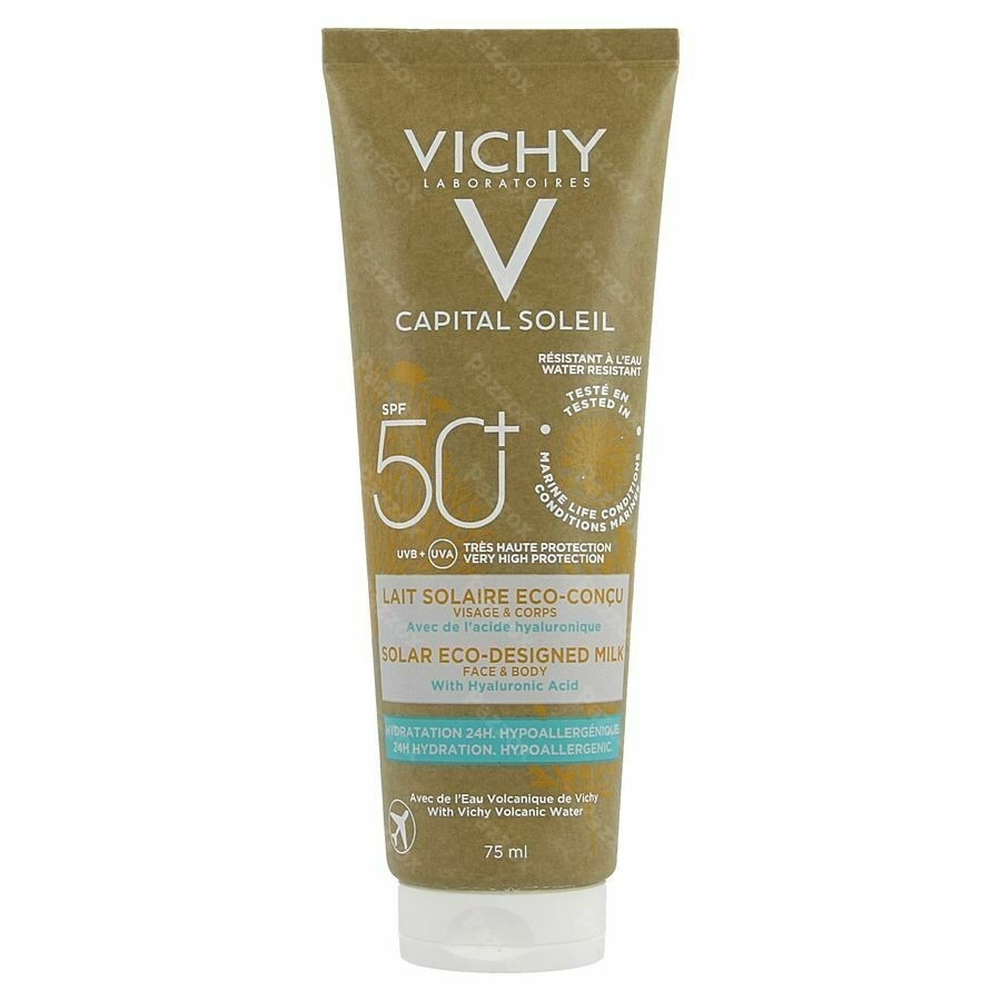 Vichy Capital Soleil Lait Solaire Le Corps Et Le Visage Spf 50 Eco 75ml