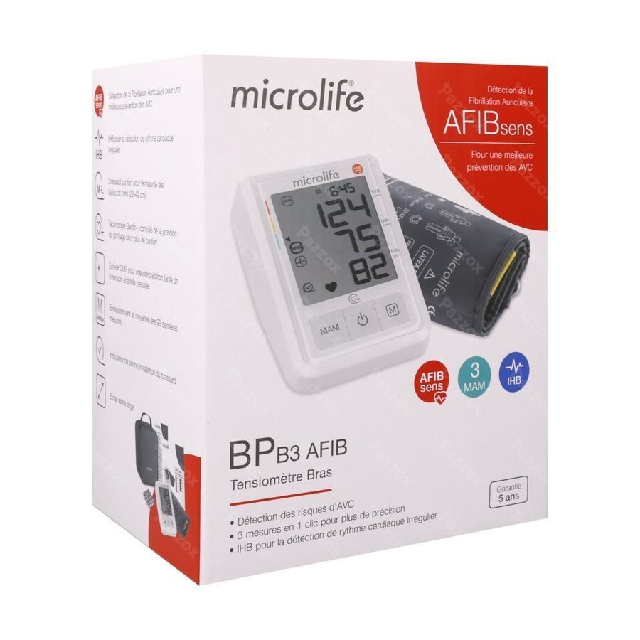 Microlife Bpb3 Afib Tensiometre Bras Otc Sol