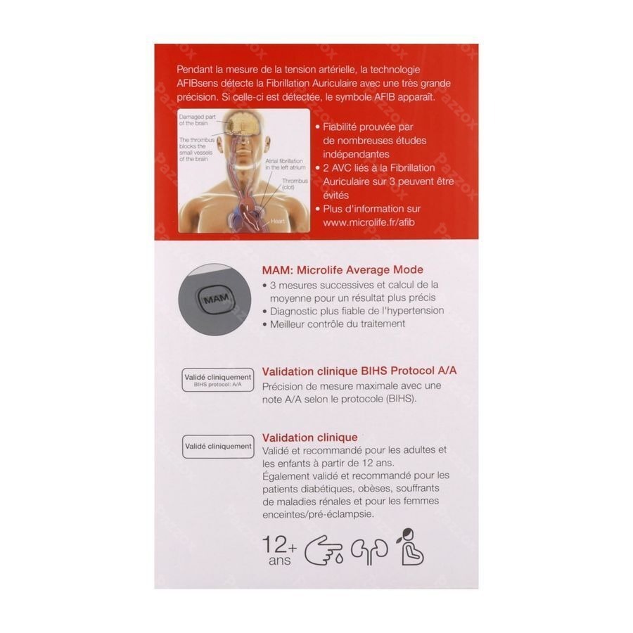 Microlife Bpb3 Afib Tensiometre Bras Otc Sol