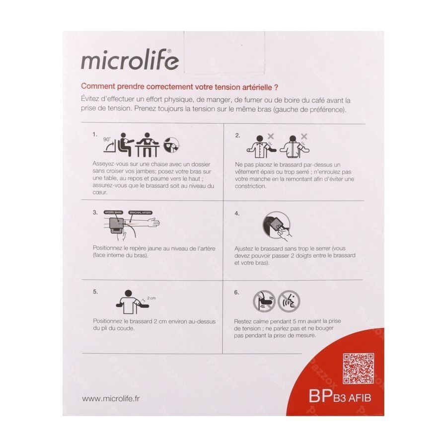 Microlife Bpb3 Afib Tensiometre Bras Otc Sol