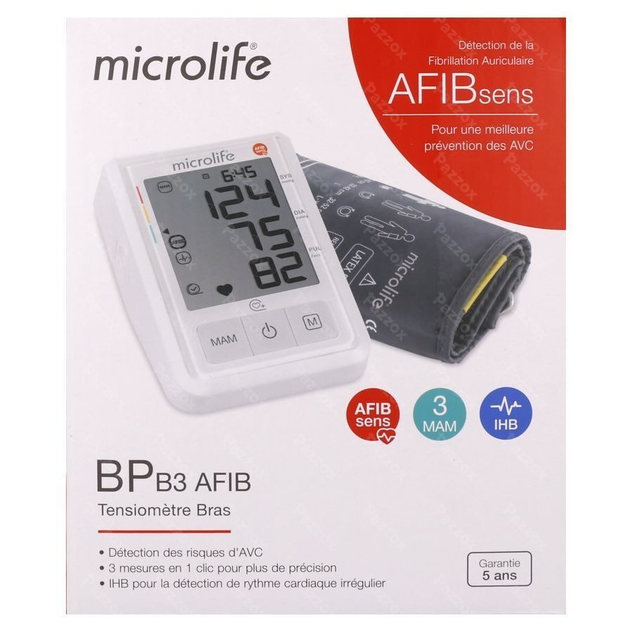 Microlife Bpb3 Afib Tensiometre Bras Otc Sol