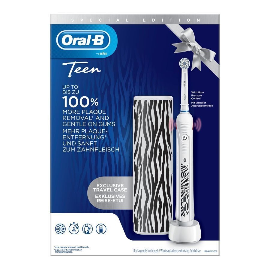 Oral-B D601 Teens White + Travelcase Gratuit