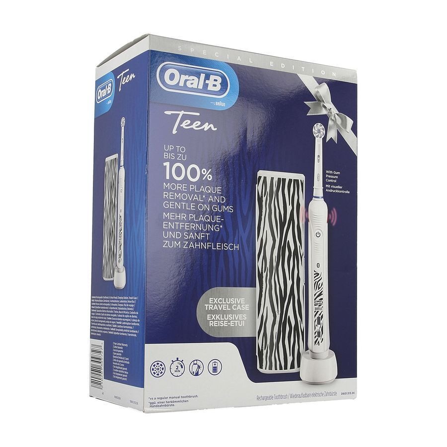 Oral-B D601 Teens White + Travelcase Gratuit