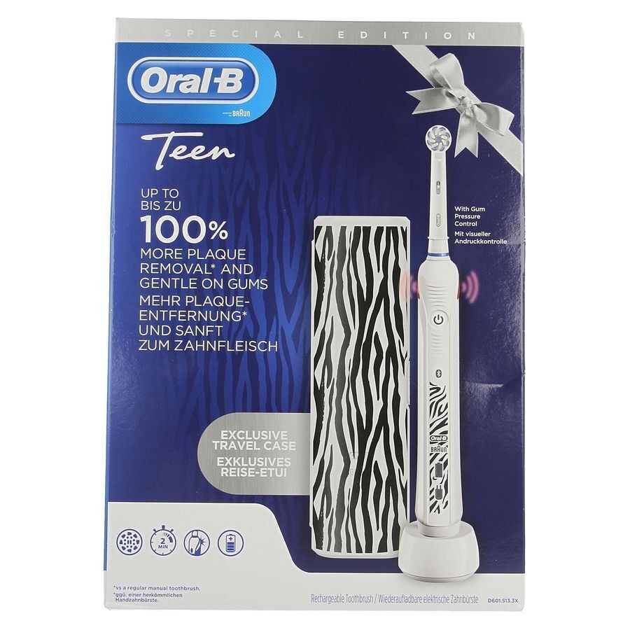 Oral-B D601 Teens White + Travelcase Gratuit