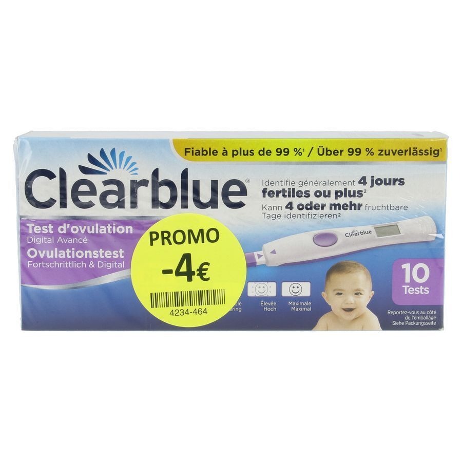 Clearblue Test Ovulation Advanced 10 Promo -4€