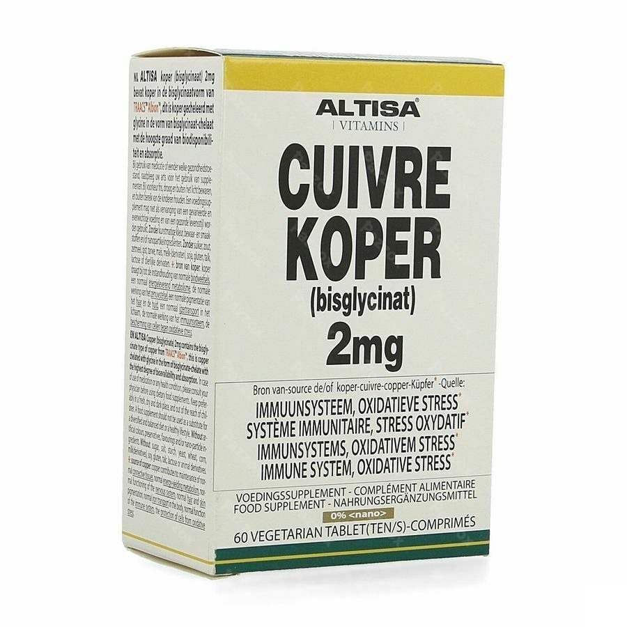 Altisa Cuivre Bisglycinate 2mg Comp 60
