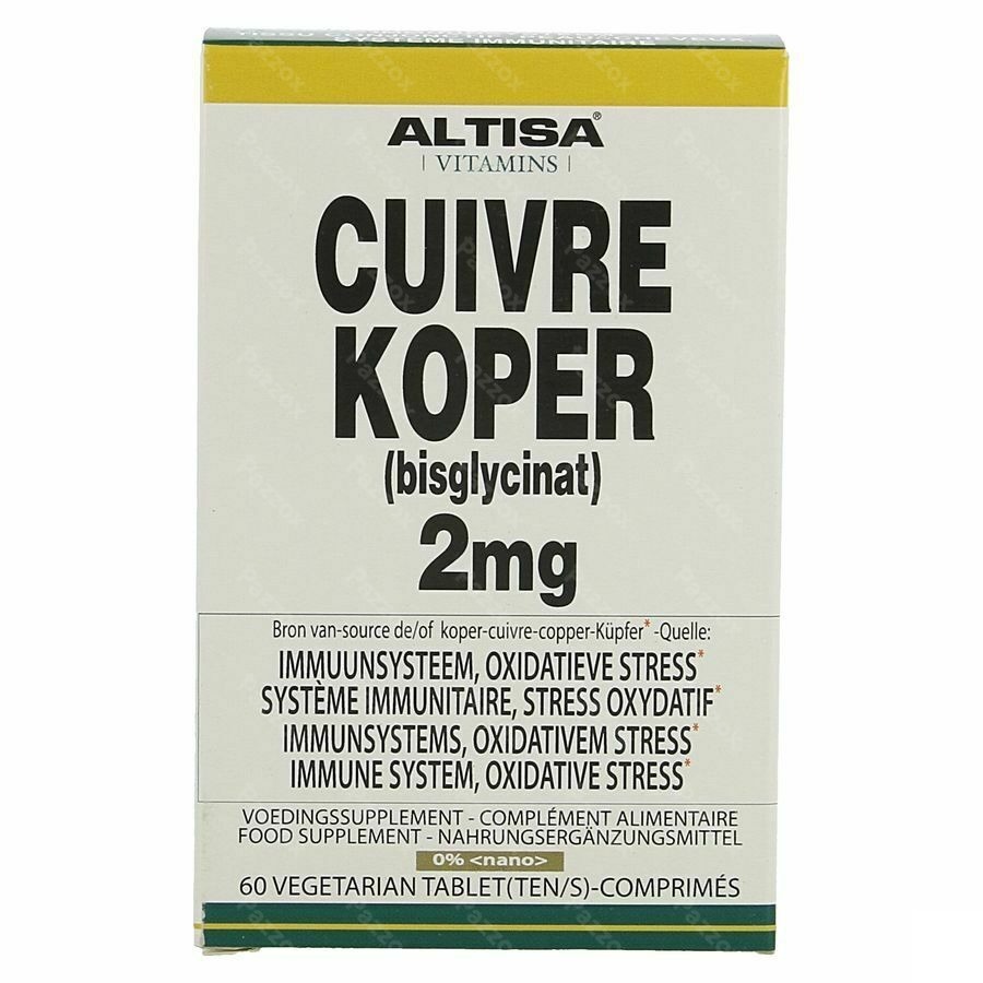 Altisa Cuivre Bisglycinate 2mg Comp 60