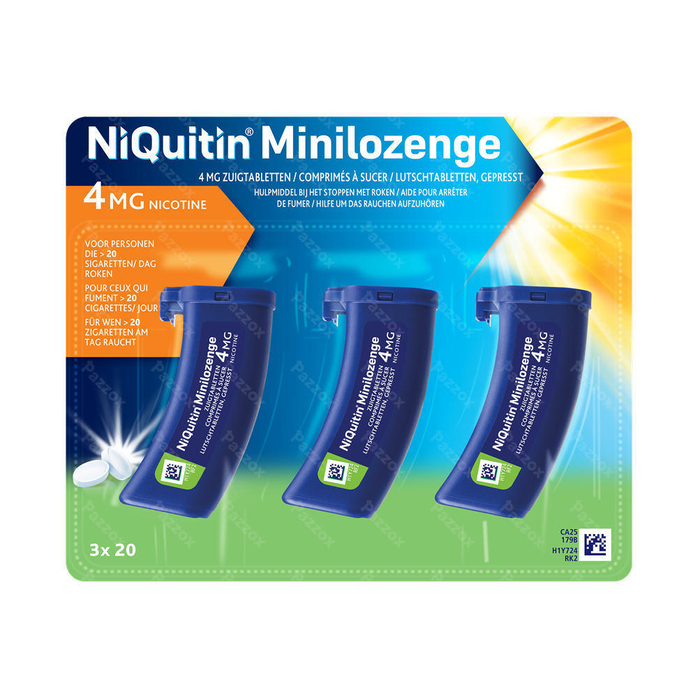 Niquitin Minilozenge 4mg 60 Comp A Sucer