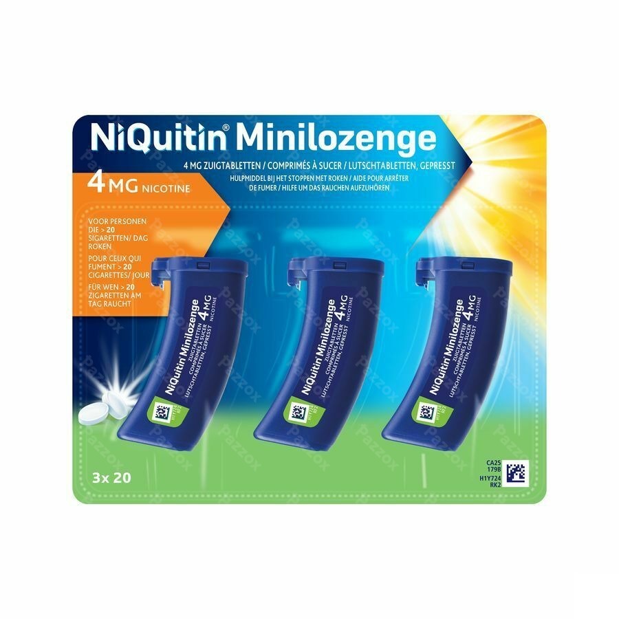 Niquitin Minilozenge 4mg 60 Comp A Sucer