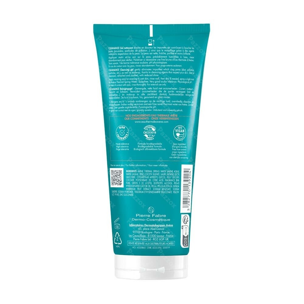 Avène Cleanance Gel Nettoyant 200ml
