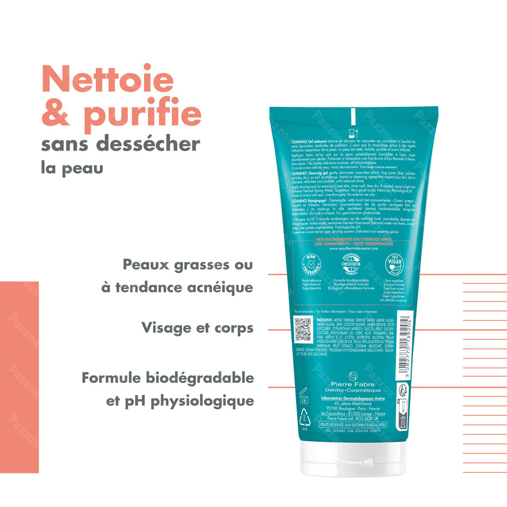Avène Cleanance Gel Nettoyant 200ml