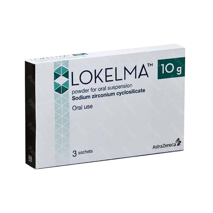 Lokelma 10g Pdr Pour Susp Orale Sach 3