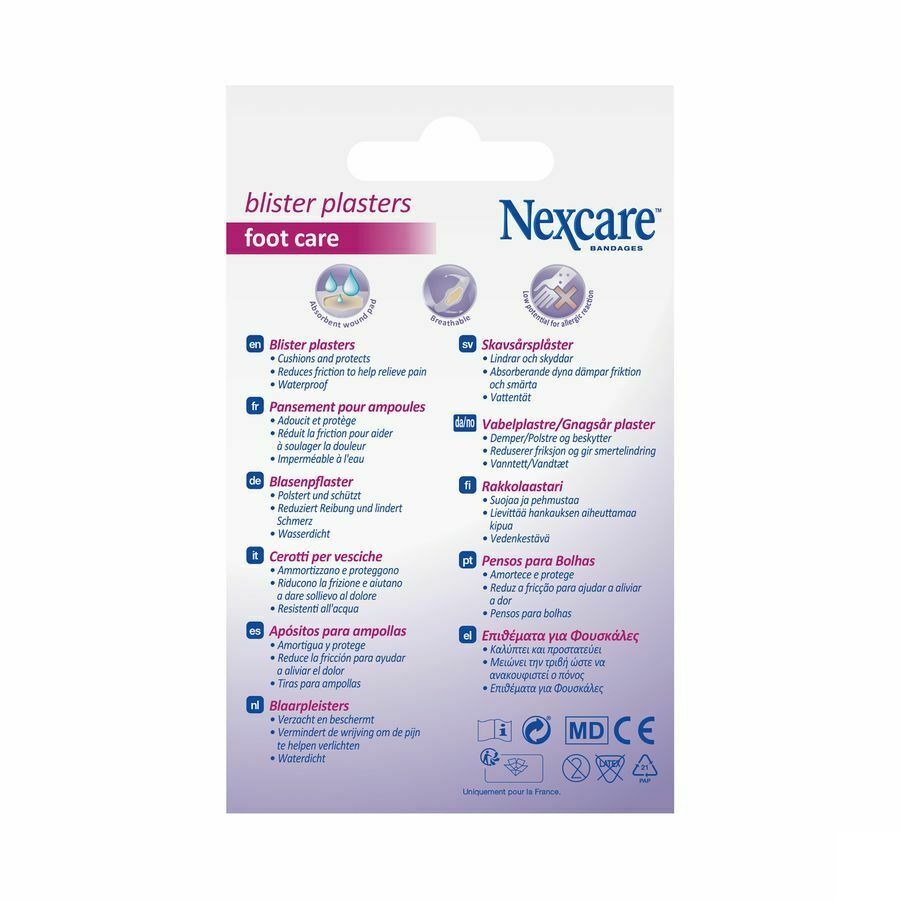 Nexcare 3m Blister Plaster Foot Care 6