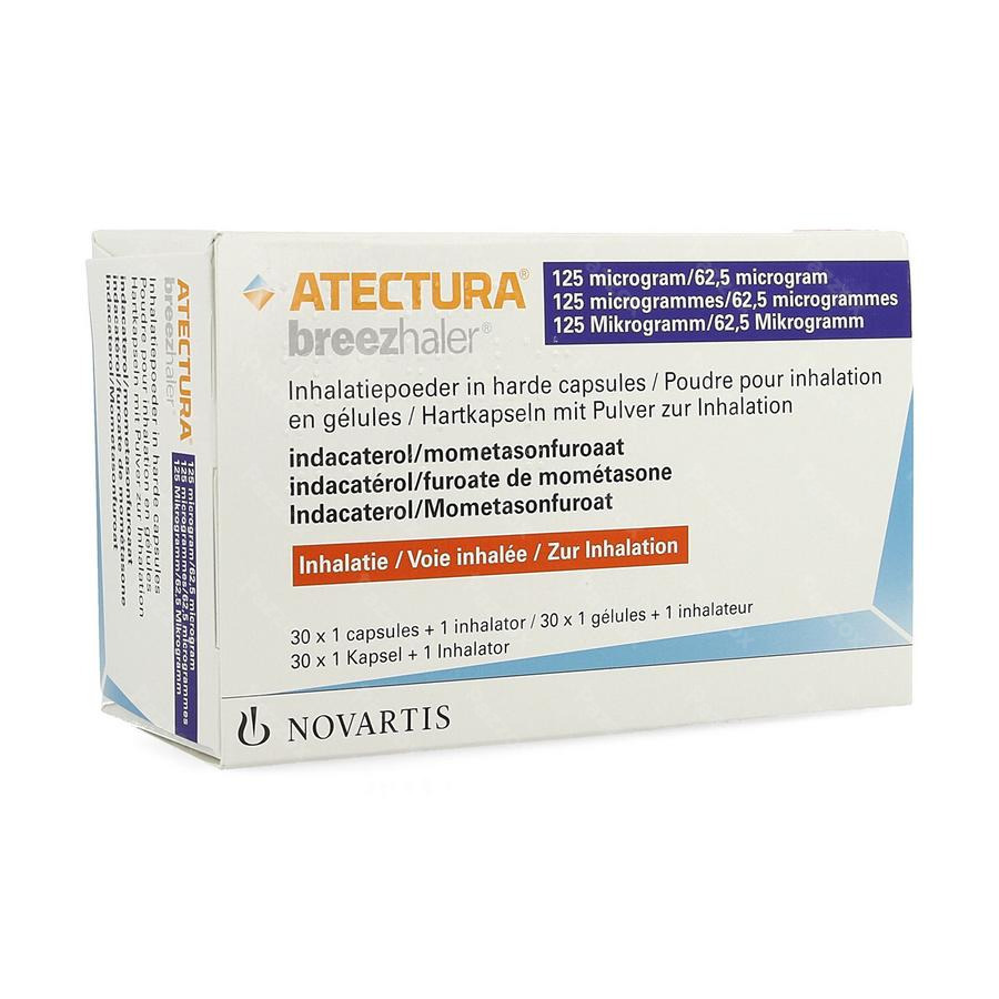 Atectura Breezhaler 125/ 62,5mcg Pdr Inhal Caps 30