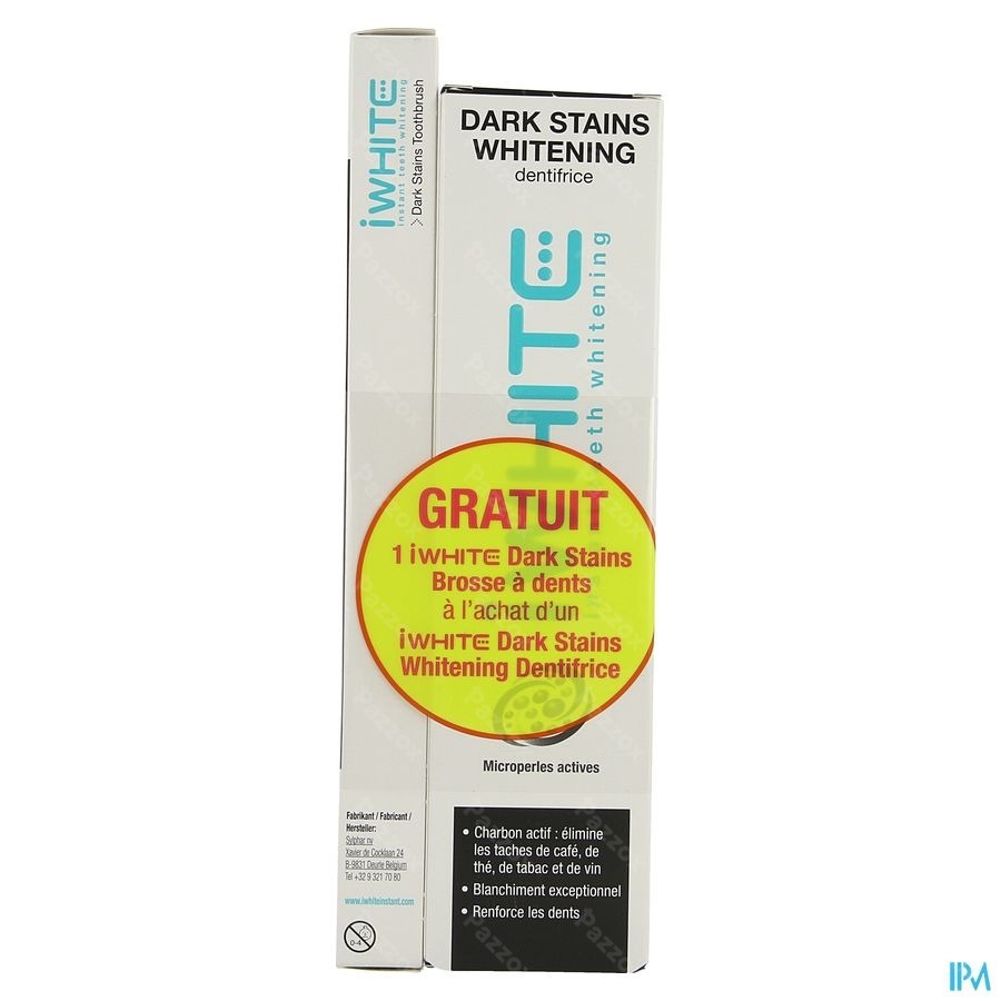 Iwhite Dentifrice Dark Stains Whitenig Tube 75ml