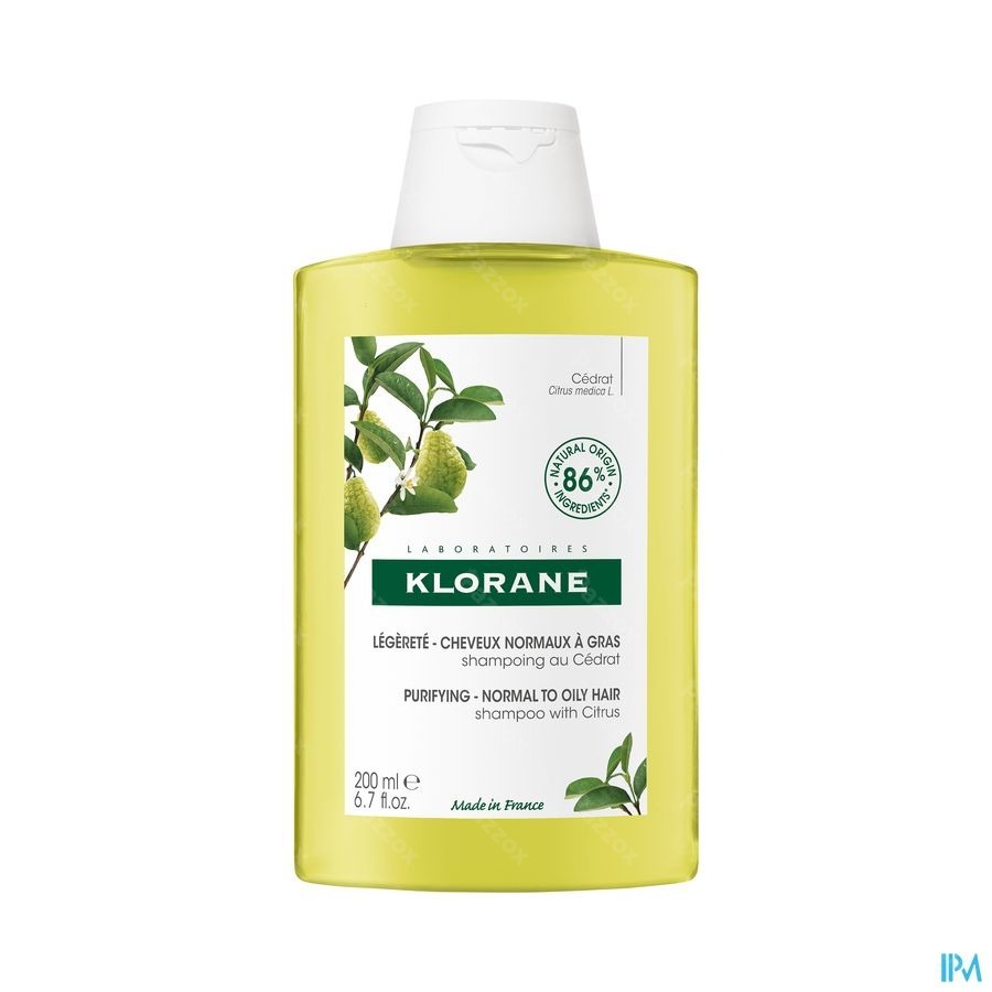 Klorane Shampooing Pulpe Cedrat 200ml