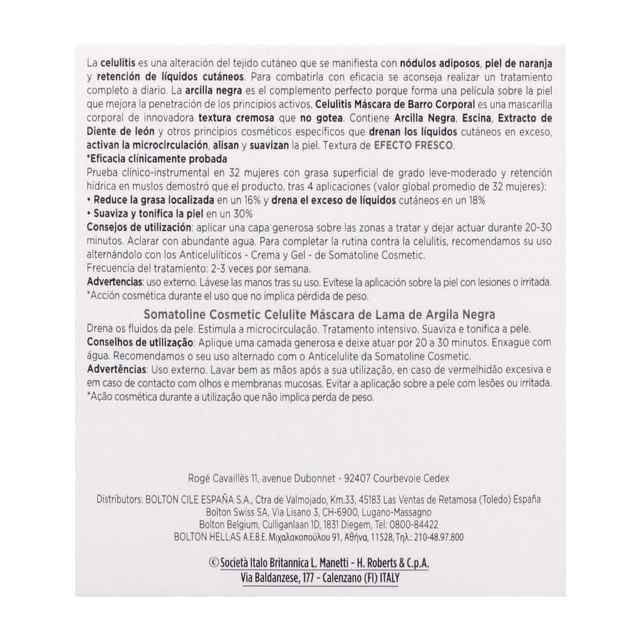 Somatoline Cosm. Masque Boue A/cellulite 500ml