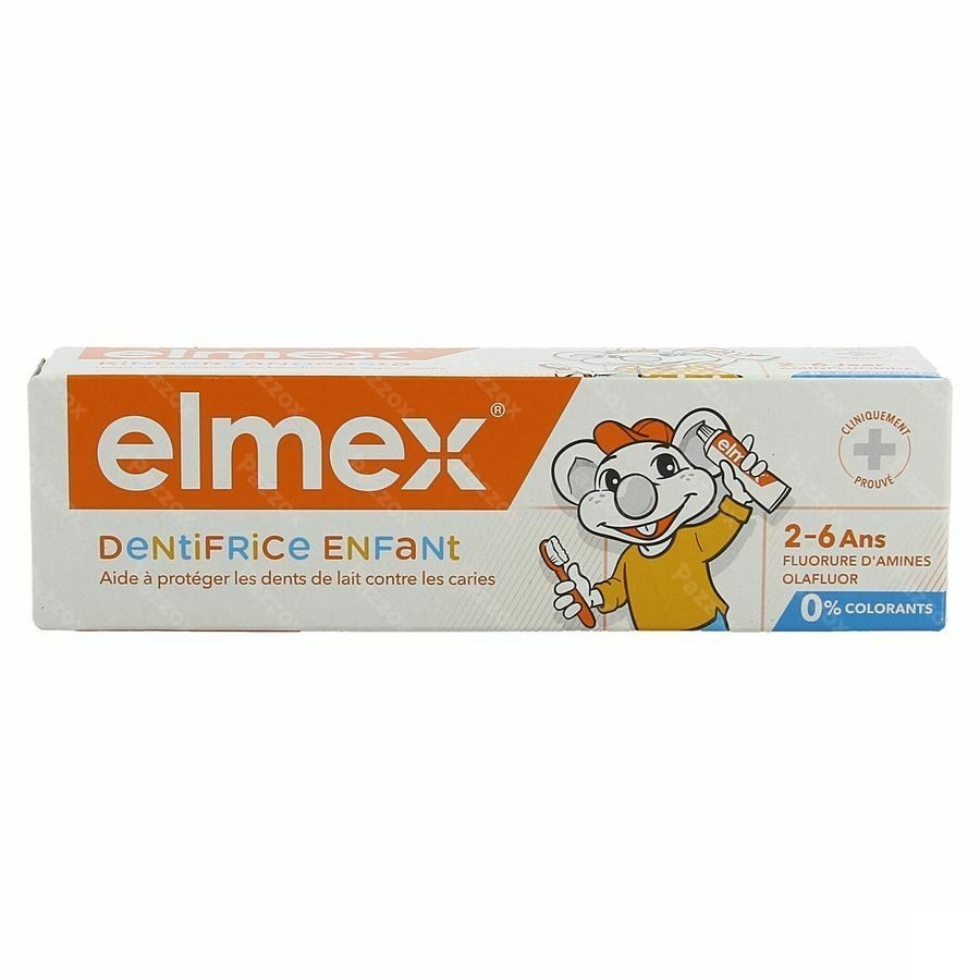 Elmex Dentifrice Enfant 2-6 Ans 50ml