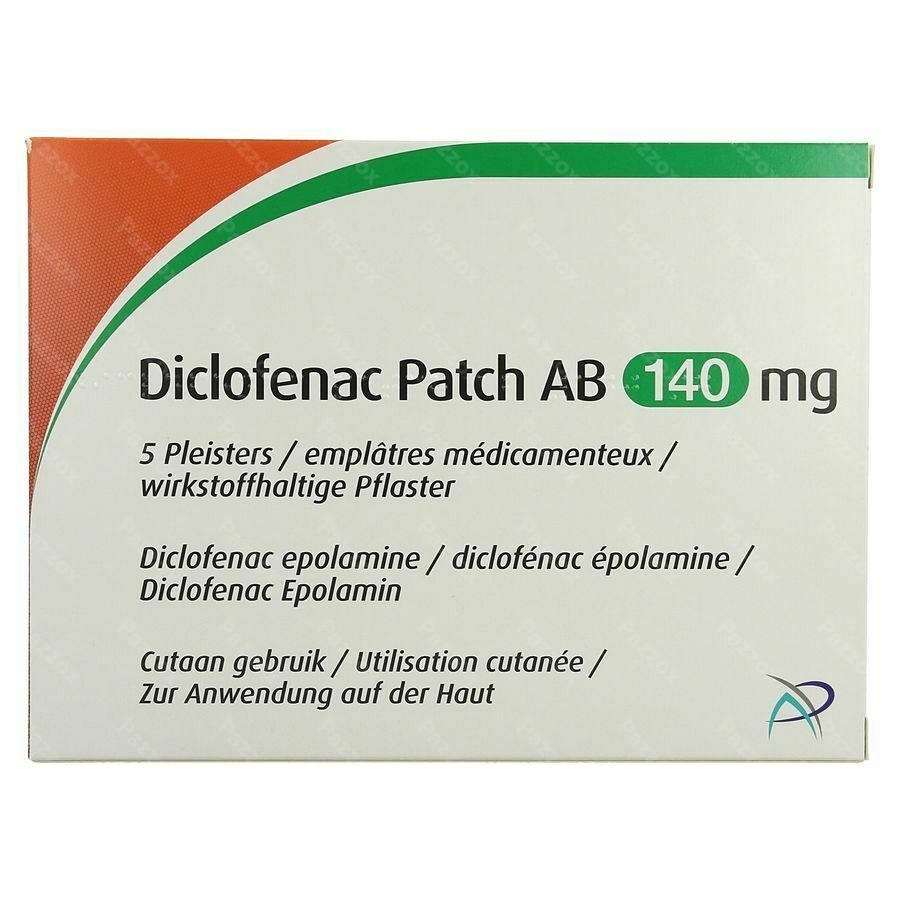 Diclofenac Patch Ab 140mg Emplatre 5
