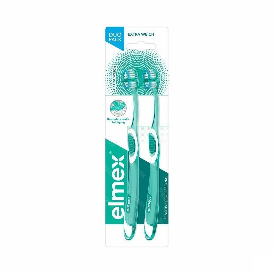 Elmex Sensitive Pro Brosse Dents Extra Souple Duo