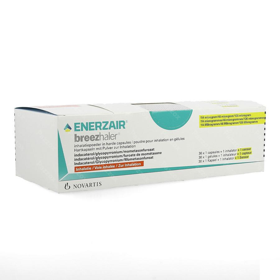 Enerzair Breezhaler 114/46/136mcg Caps 30+inh.+sen
