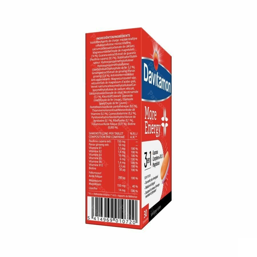 Davitamon More Energy 3-in-1 30 Comprimés