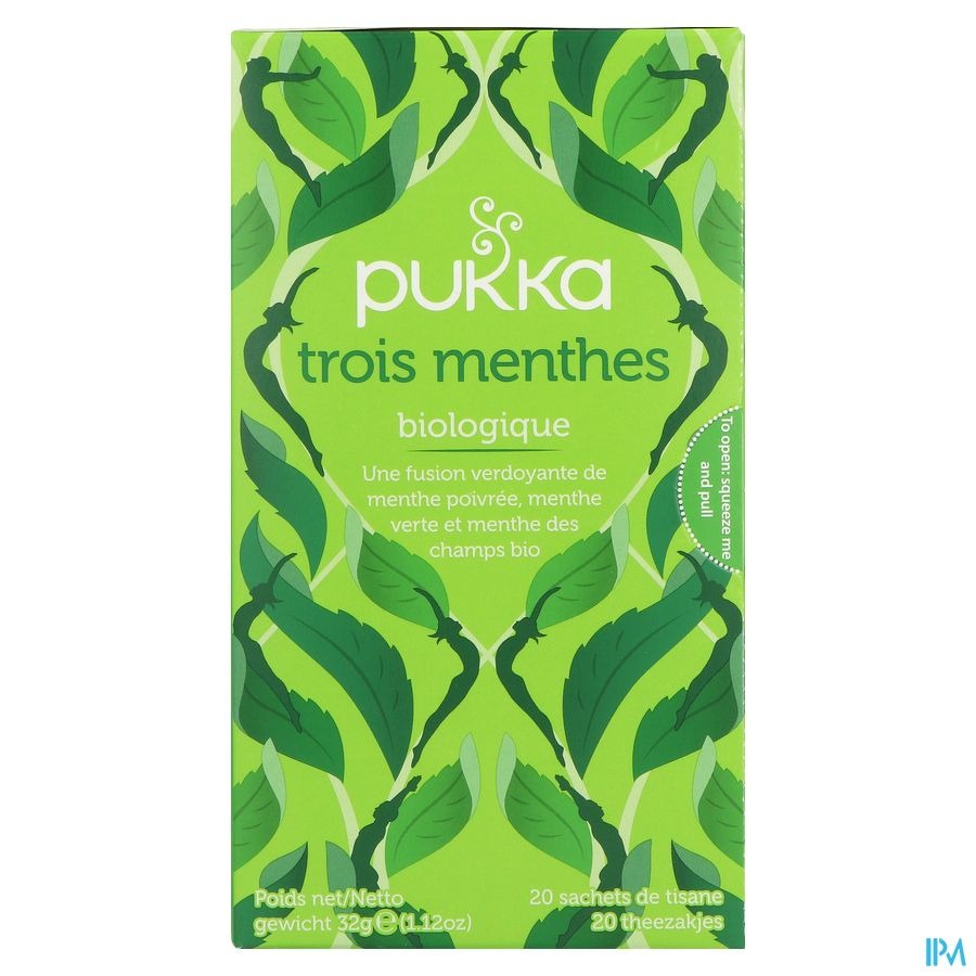 Pukka Herbs Three Mint 20 Sachets