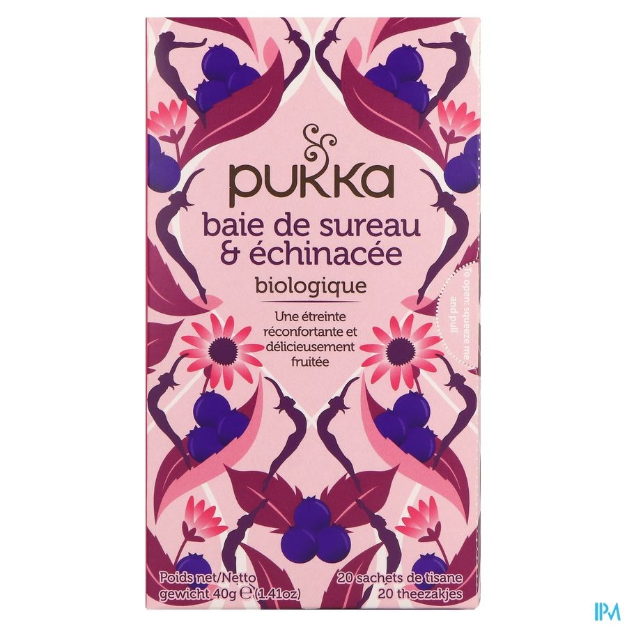 Pukka Herbs Elderberry & Echinacea Sach 20