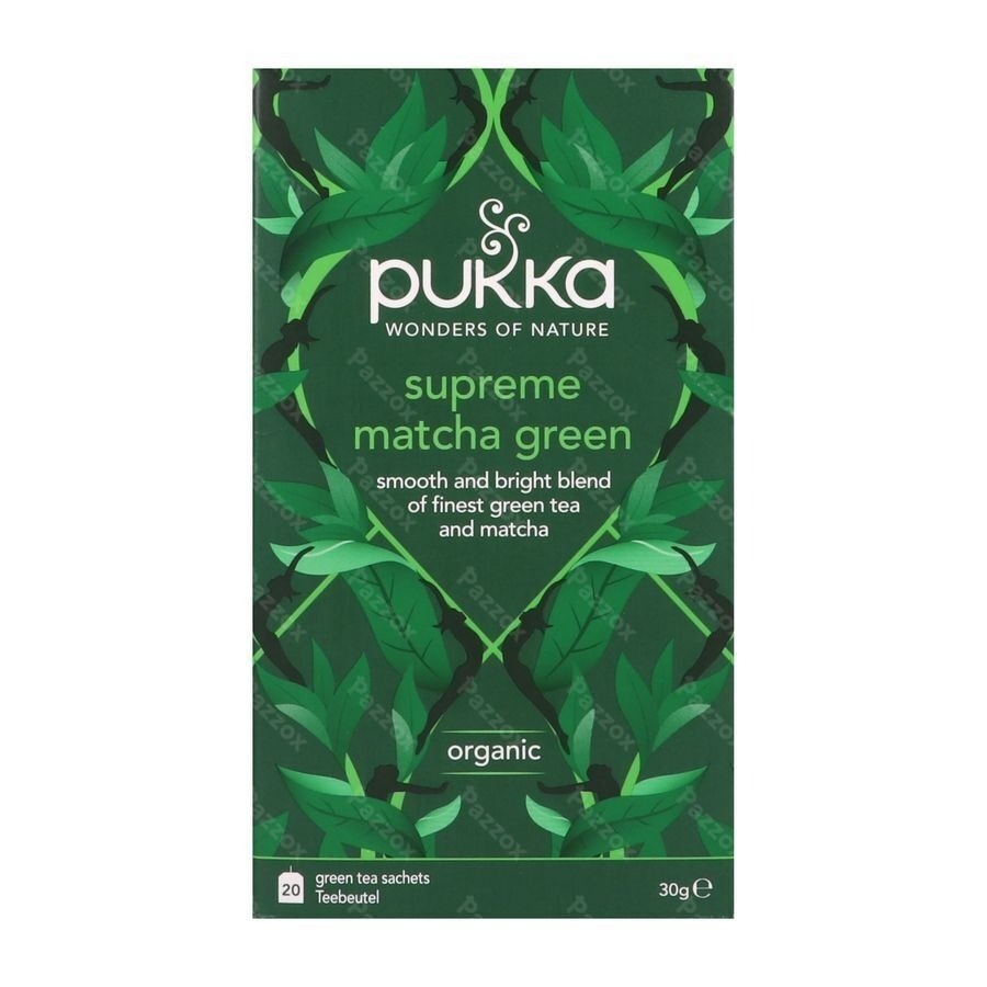 Pukka Bio Supreme Matcha Green Sach 20