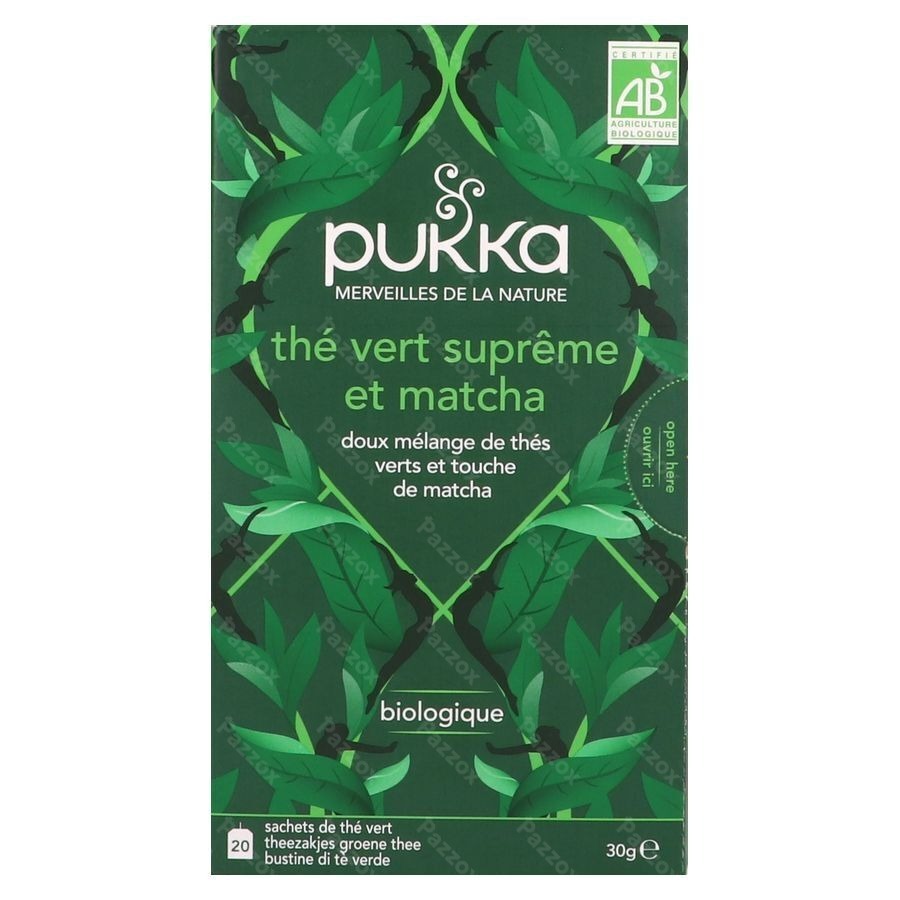 Pukka Bio Supreme Matcha Green Sach 20