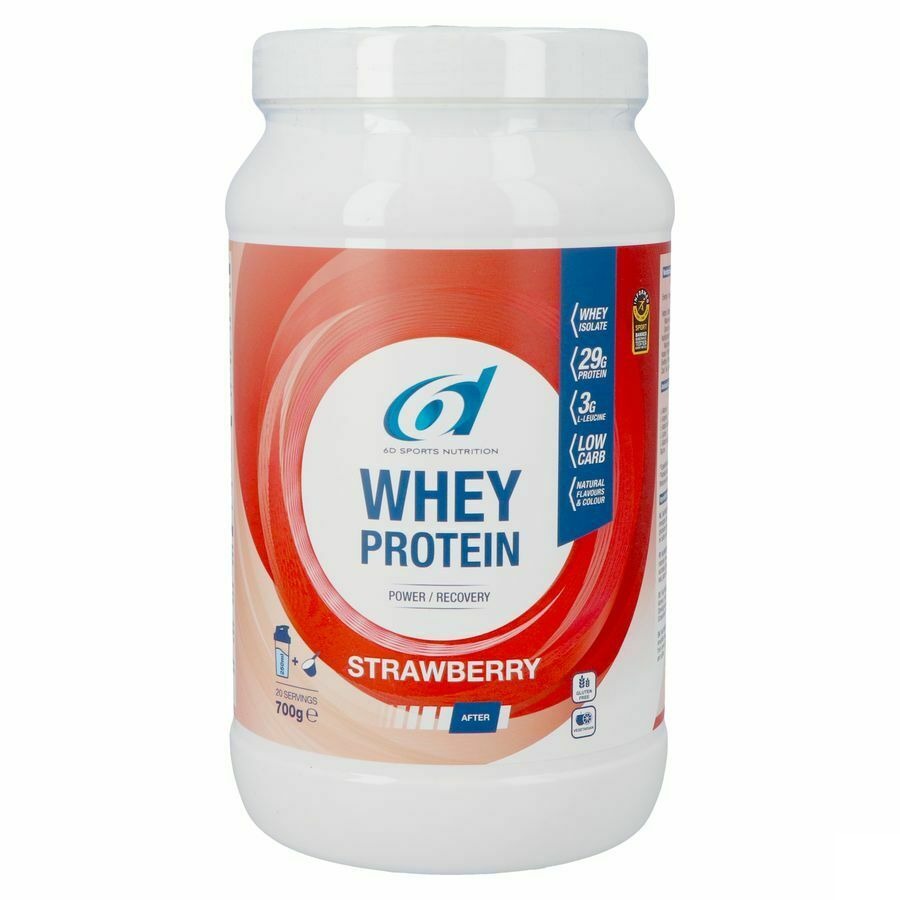 6d Sports Nutrition Whey Protein Fraise 700g