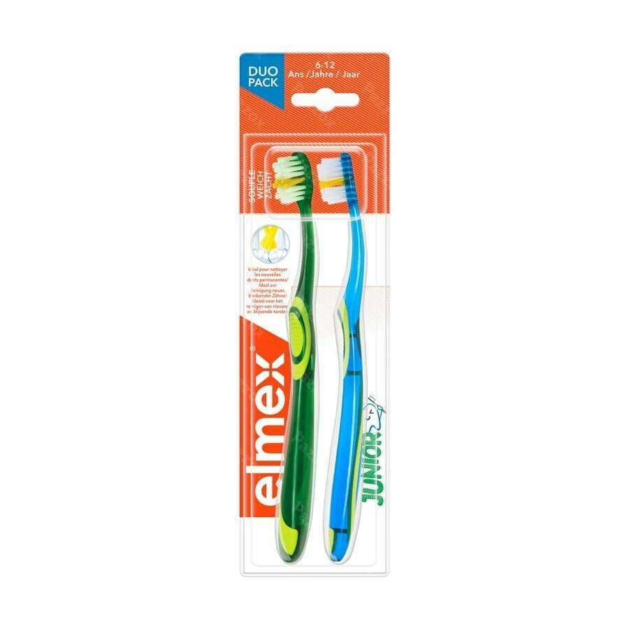Elmex Brosse A Dents Junior Souple 6-12ans Duopack
