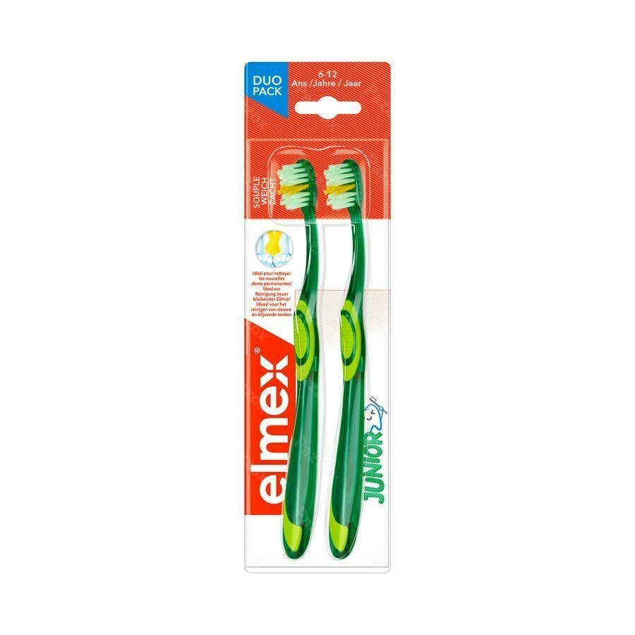 Elmex Brosse A Dents Junior Souple 6-12ans Duopack