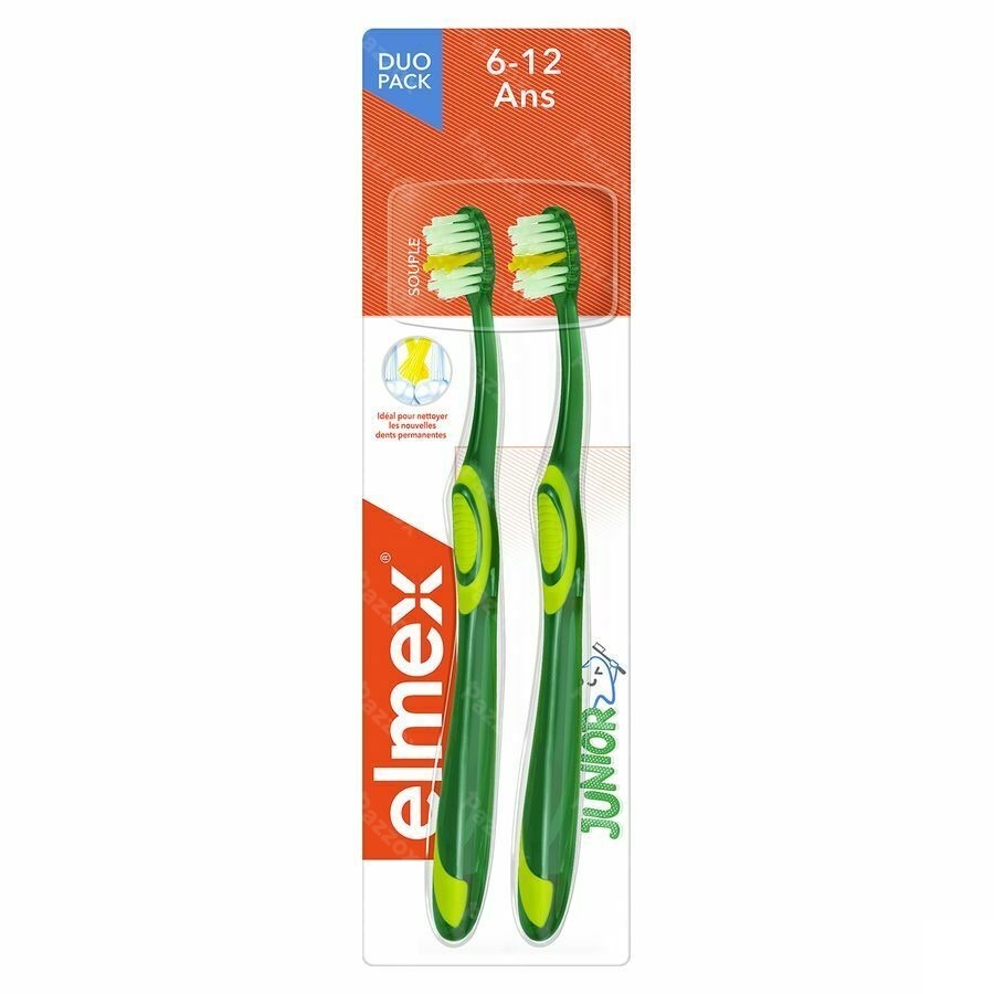 Elmex Brosse A Dents Junior Souple 6-12ans Duopack