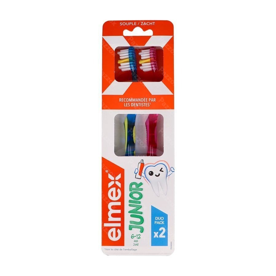 Elmex Brosse A Dents Junior Souple 6-12ans Duopack