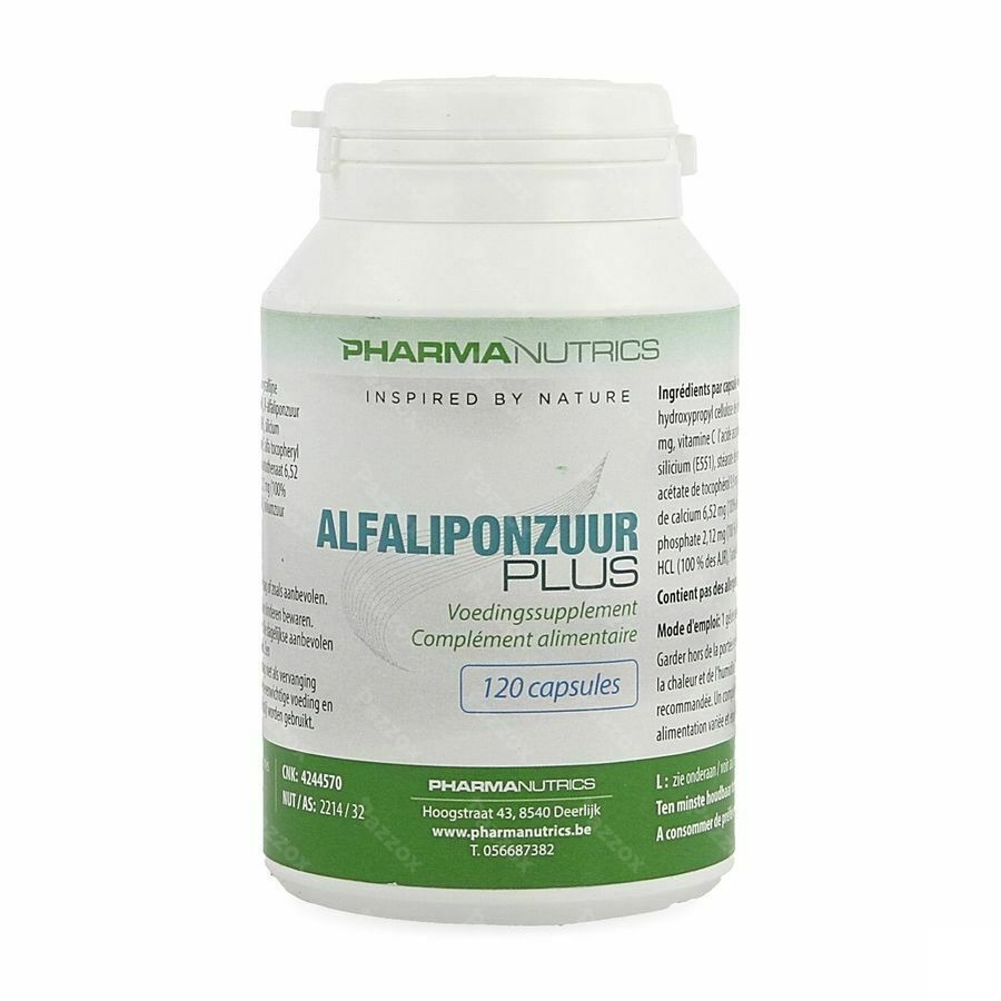 Alfaliponzuur Plus V-caps 120 Pharmanutrics