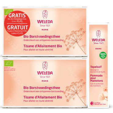Weleda 2x Tisane D'allaitement + 1x Pommade Pour Mamelons Promo