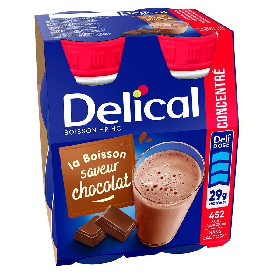 Delical Concentre Chocolat 4x200ml