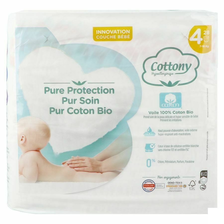 Cottony Baby Diapers Size 4 7 - 18kg 28