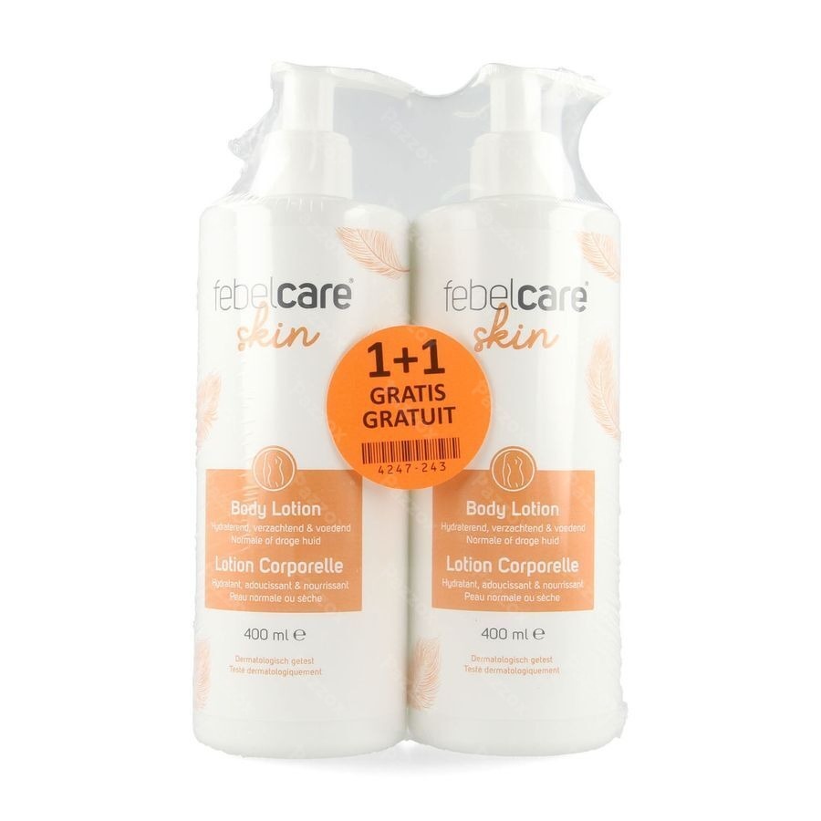 Febelcare Skin Body Lotion 400ml 1+1 Gratuit
